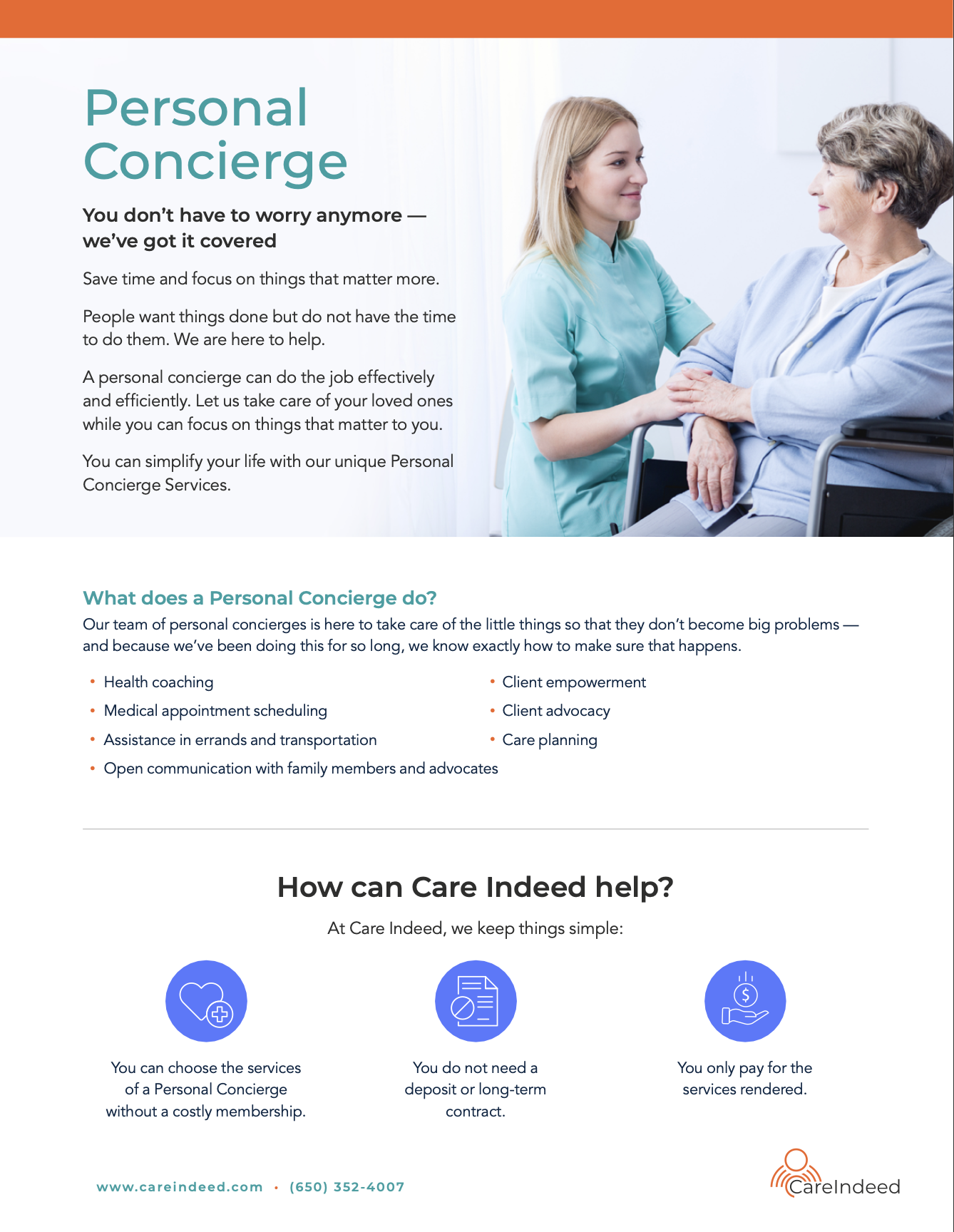 Care Indeed Personal Concierge Services for Your Loved Ones Care Indeed